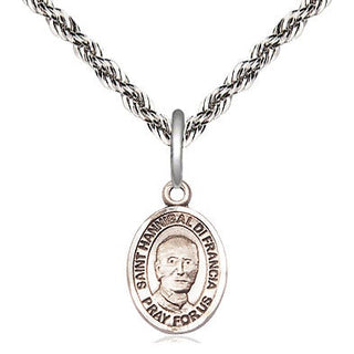 Sterling Silver Saint Hannibal Medal Religious and Catholic Jewelry Engraved Catholic Saint Jewelry