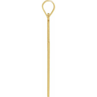 14K Yellow 22x14 mm Cross Pendant