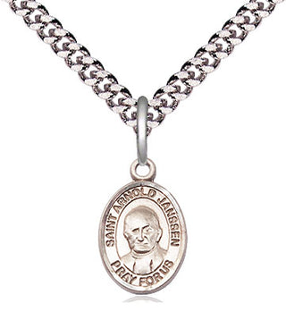 Pewter Saint Arnold Janssen Medal Religious and Catholic Jewelry Engraved Catholic Saint Jewelry