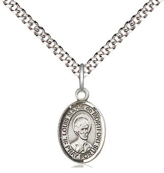Pewter Saint Louis Marie de Montfort Medal Religious and Catholic Jewelry Engraved Catholic Saint Jewelry