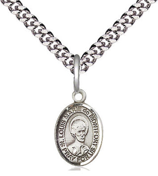 Pewter Saint Louis Marie de Montfort Medal Religious and Catholic Jewelry Engraved Catholic Saint Jewelry
