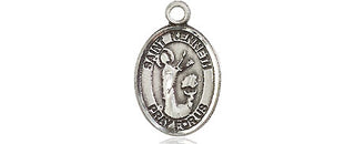 Pewter Saint Kenneth Medal Engraved Catholic Saint Jewelry