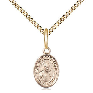 14kt Gold Filled Saint Edmund Campion Medal Religious and Catholic Jewelry Engraved Catholic Saint Jewelry