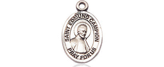 Pewter Saint Edmund Campion Medal Engraved Catholic Saint Jewelry