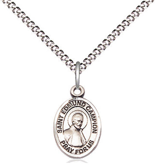 Sterling Silver Saint Edmund Campion Medal Religious and Catholic Jewelry Engraved Catholic Saint Jewelry