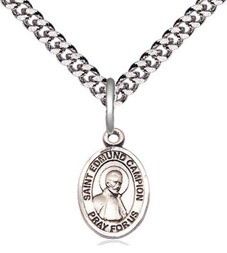 Sterling Silver Saint Edmund Campion Medal Religious and Catholic Jewelry Engraved Catholic Saint Jewelry