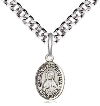 Pewter Immaculate Heart of Mary Medal Religious and Catholic Jewelry Engraved Catholic Saint Jewelry