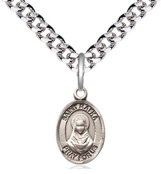 Pewter Saint Rafka Medal Religious and Catholic Jewelry Engraved Catholic Saint Jewelry