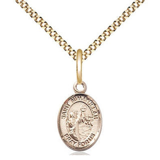 14kt Gold Filled Saint Nimatullah Medal Religious and Catholic Jewelry Engraved Catholic Saint Jewelry