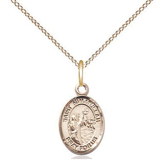 14kt Gold Filled Saint Nimatullah Medal Religious and Catholic Jewelry Engraved Catholic Saint Jewelry