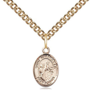 14kt Gold Filled Saint Nimatullah Medal Religious and Catholic Jewelry Engraved Catholic Saint Jewelry