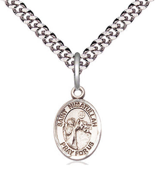 Pewter Saint Nimatullah Medal Religious and Catholic Jewelry Engraved Catholic Saint Jewelry