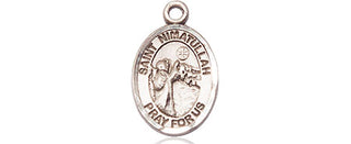 Sterling Silver Saint Nimatullah Medal Religious and Catholic Jewelry Engraved Catholic Saint Jewelry