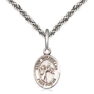 Sterling Silver Saint Nimatullah Medal Religious and Catholic Jewelry Engraved Catholic Saint Jewelry