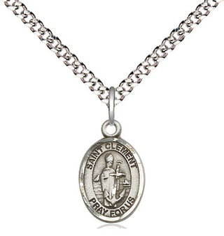 Pewter Saint Clement Medal Religious and Catholic Jewelry Engraved Catholic Saint Jewelry