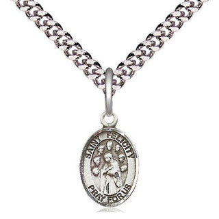 Pewter Saint Felicity Medal Religious and Catholic Jewelry Engraved Catholic Saint Jewelry
