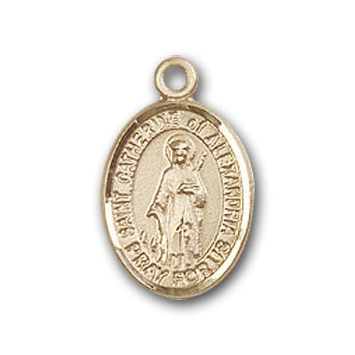 Gold-Filled St. Catherine of Alexandria Pendant