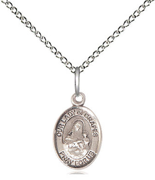 Sterling Silver Our Lady of Grapes Medal | Small | Engravable