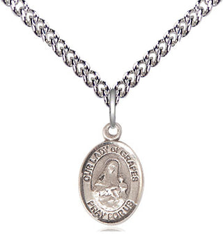 Sterling Silver Our Lady of Grapes Medal | Small | Engravable