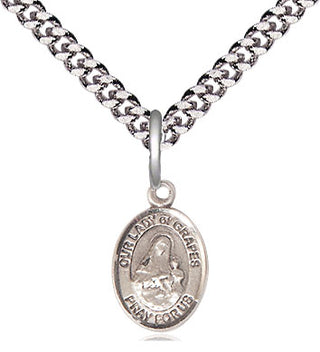 Sterling Silver Our Lady of Grapes Medal | Small | Engravable
