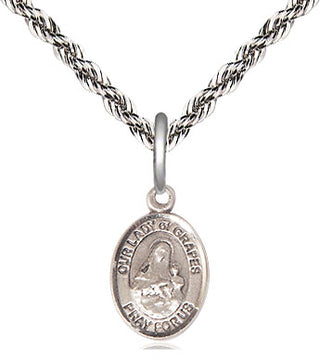 Sterling Silver Our Lady of Grapes Medal | Small | Engravable