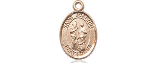 14kt Gold Filled Saint Joachim Medal Engraved Catholic Saint Jewelry