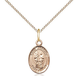 14kt Gold Filled Saint Joachim Medal Religious and Catholic Jewelry Engraved Catholic Saint Jewelry