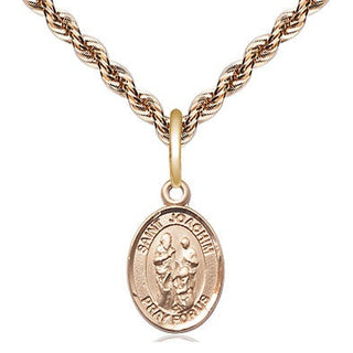 14kt Gold Filled Saint Joachim Medal Religious and Catholic Jewelry Engraved Catholic Saint Jewelry