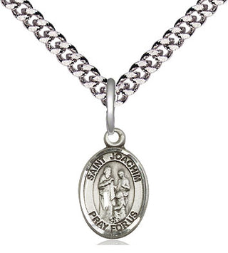 Pewter Saint Joachim Medal Religious and Catholic Jewelry Engraved Catholic Saint Jewelry