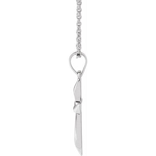 Sterling Silver Cross 18" Necklace