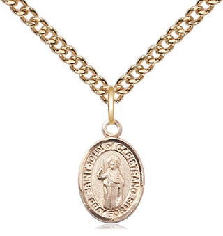14kt Gold Saint John of Capistrano Medal Engraved Catholic Saint Jewelry