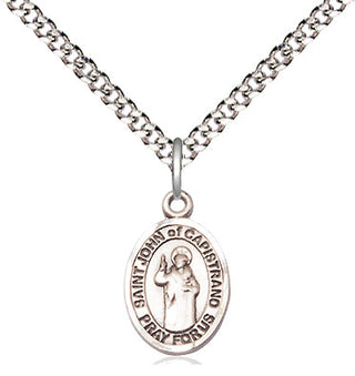 Pewter Saint John of Capistrano Medal Religious and Catholic Jewelry Engraved Catholic Saint Jewelry