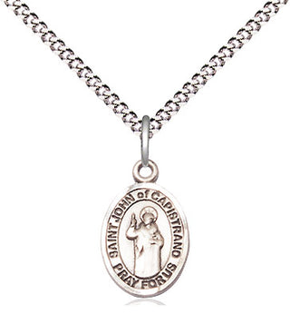 Sterling Silver Saint John of Capistrano Medal Religious and Catholic Jewelry Engraved Catholic Saint Jewelry