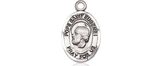 Pewter Pope St Eugene I Medal Engraved Catholic Saint Jewelry