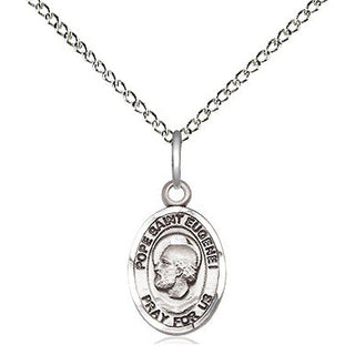 Sterling Silver Pope St Eugene I Medal Religious and Catholic Jewelry Engraved Catholic Saint Jewelry