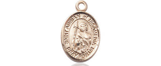 14kt Gold Filled Saint Adrian of Nicomedia Medal Engraved Catholic Saint Jewelry