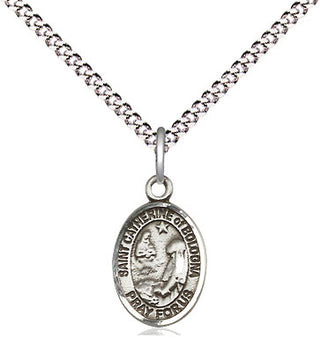 Pewter Saint Catherine of Bologna Medal Religious and Catholic Jewelry Engraved Catholic Saint Jewelry
