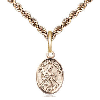 14kt Gold Filled Saint Eustachius Medal Religious and Catholic Jewelry Engraved Catholic Saint Jewelry