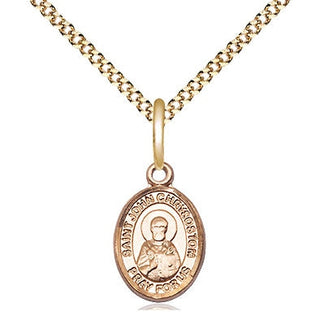 14kt Gold Filled Saint John Chrysostom Medal Religious and Catholic Jewelry Engraved Catholic Saint Jewelry