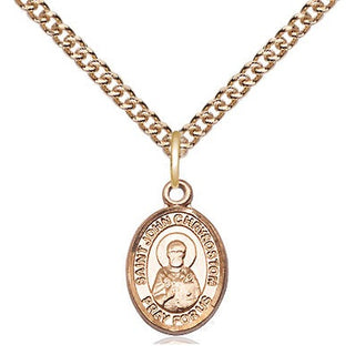 14kt Gold Filled Saint John Chrysostom Medal Religious and Catholic Jewelry Engraved Catholic Saint Jewelry