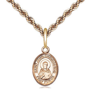 14kt Gold Filled Saint John Chrysostom Medal Religious and Catholic Jewelry Engraved Catholic Saint Jewelry
