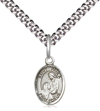 Pewter Saint Paula Medal Religious and Catholic Jewelry Engraved Catholic Saint Jewelry