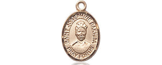 14kt Gold Saint Josephine Bakhita Medal Engraved Catholic Saint Jewelry