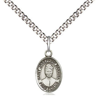 Pewter Saint Josephine Bakhita Medal Religious and Catholic Jewelry Engraved Catholic Saint Jewelry
