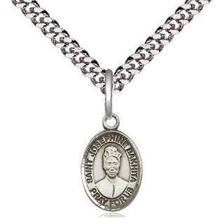 Pewter Saint Josephine Bakhita Medal Religious and Catholic Jewelry Engraved Catholic Saint Jewelry