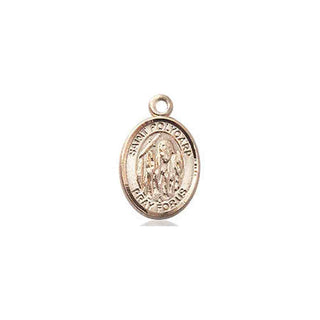 14kt Gold Filled Saint Polycarp of Smyrna Medal Engraved Catholic Saint Jewelry