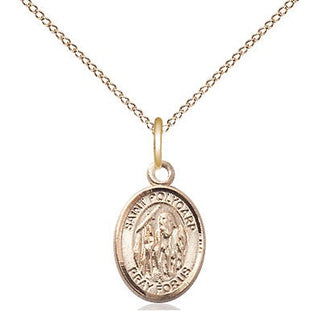 14kt Gold Filled Saint Polycarp of Smyrna Medal Religious and Catholic Jewelry Engraved Catholic Saint Jewelry
