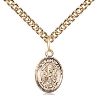 14kt Gold Filled Saint Polycarp of Smyrna Medal Religious and Catholic Jewelry Engraved Catholic Saint Jewelry