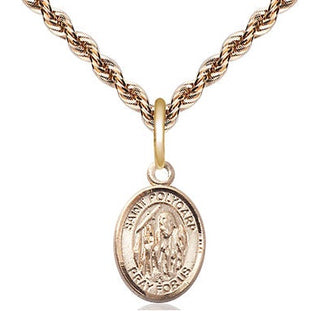 14kt Gold Filled Saint Polycarp of Smyrna Medal Religious and Catholic Jewelry Engraved Catholic Saint Jewelry