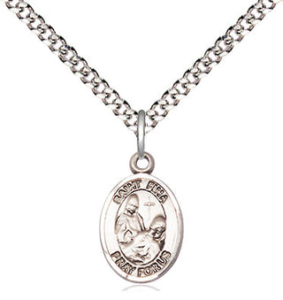 Pewter Saint Fina Medal Religious and Catholic Jewelry Engraved Catholic Saint Jewelry